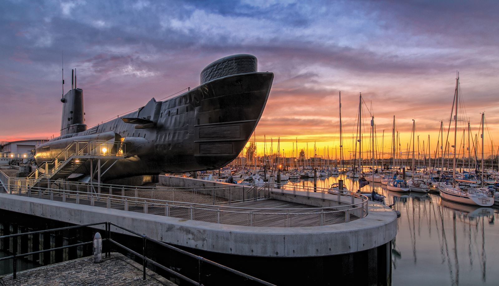 HMS Alliance at the Submarine Museum at Portstmouth Historic Dockyard